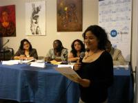 Ana Altamirano prepara su intervención